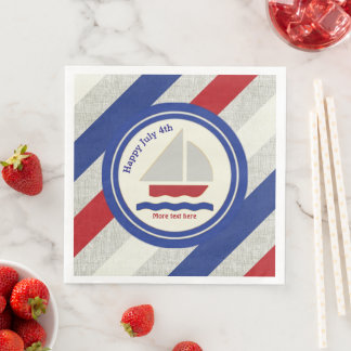 Serviette En Papier Nautique Juillet 4 Papier serviettes