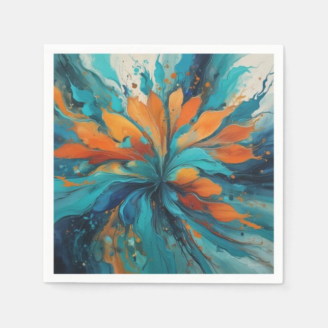 Serviette En Papier Navire de feu (Devant)