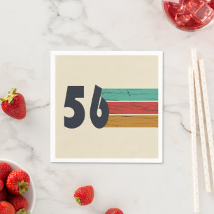 Serviette En Papier Né en 1956 vintage fête des 70 ans