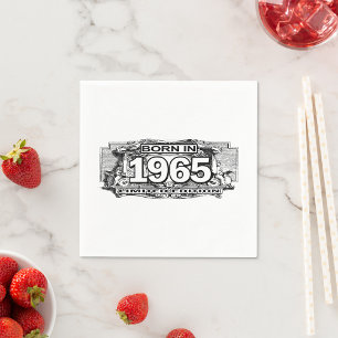 Serviette En Papier Né En 1965 Edition Limitée Napkins