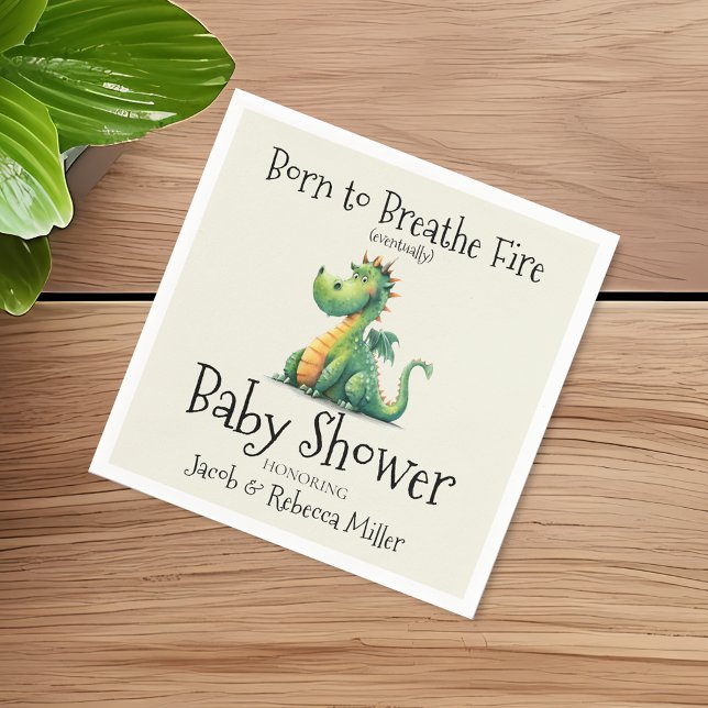 Serviette En Papier Né pour respirer le Baby shower de feu (Créateur téléchargé)
