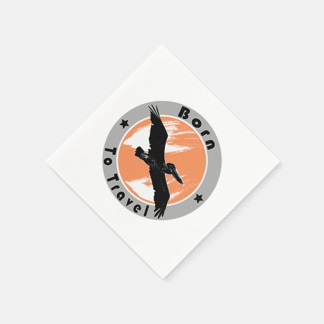 Serviette En Papier Né pour voyager serviettes (Coin)