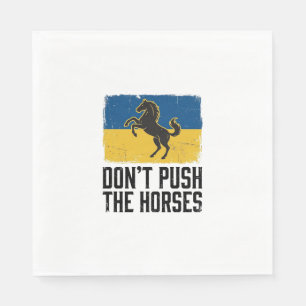 Serviette En Papier Ne Pousse Pas Le Cheval Cheval Vintage