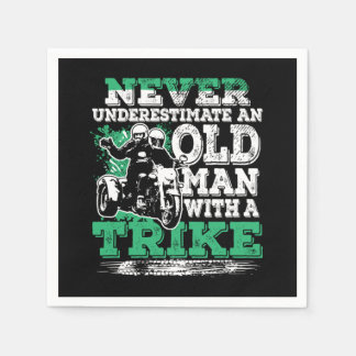 Serviette En Papier Ne Sous-Estimez Jamais Le Vieux Homme Avec Un Tria