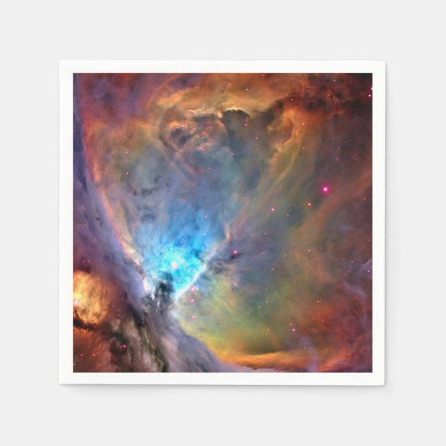 Serviette En Papier Nébuleuse d'Orion Galaxie spatiale faible contrast (Devant)