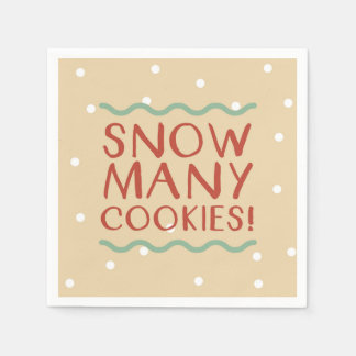Serviette En Papier Neige Beaucoup de cookies Napkins