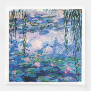 Serviette En Papier Nénuphars par Claude Monet