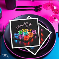 Neon Blacklight Jelly Shots Cocktail Anniversaire