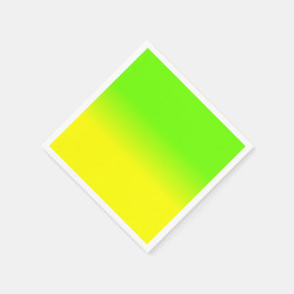 Serviette En Papier Neon Green and Neon Yellow Ombré Shade Color Fade