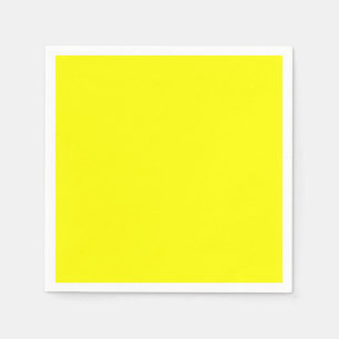 Serviette En Papier Néon jaune brillant Fluorescent