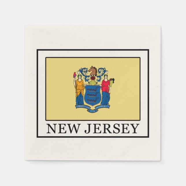 Serviette En Papier New Jersey (Devant)