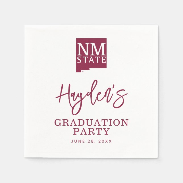 Serviette En Papier New Mexico State University Graduation (Devant)