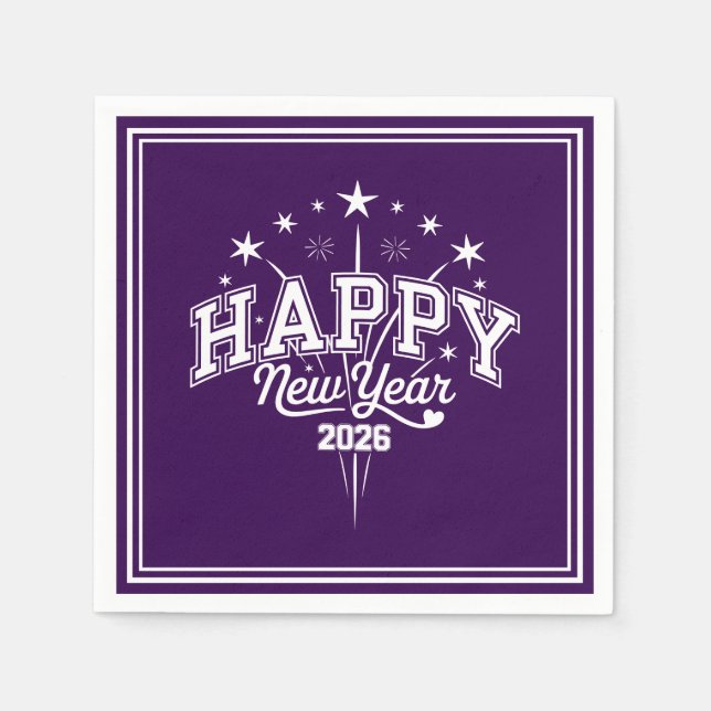 Serviette En Papier New Year (Devant)