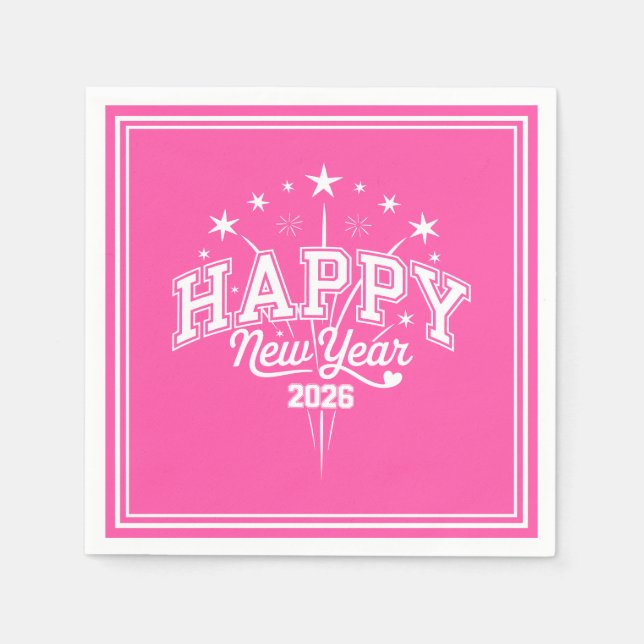 Serviette En Papier New Year (Devant)