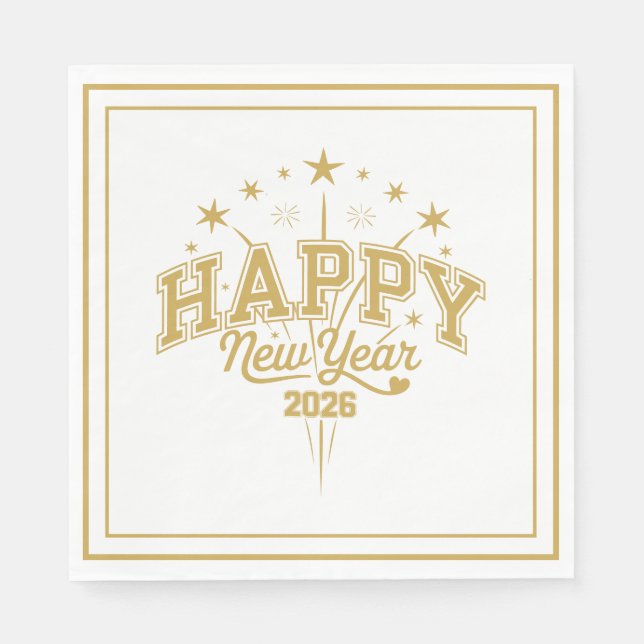 Serviette En Papier New Year (Devant)