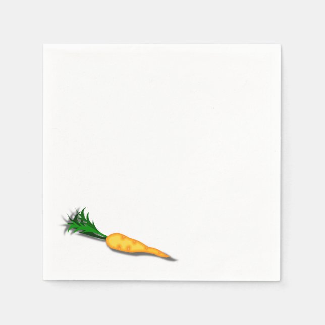 Serviette En Papier Nez de carotte de bonhomme de neige de magie d'hiv (Devant)