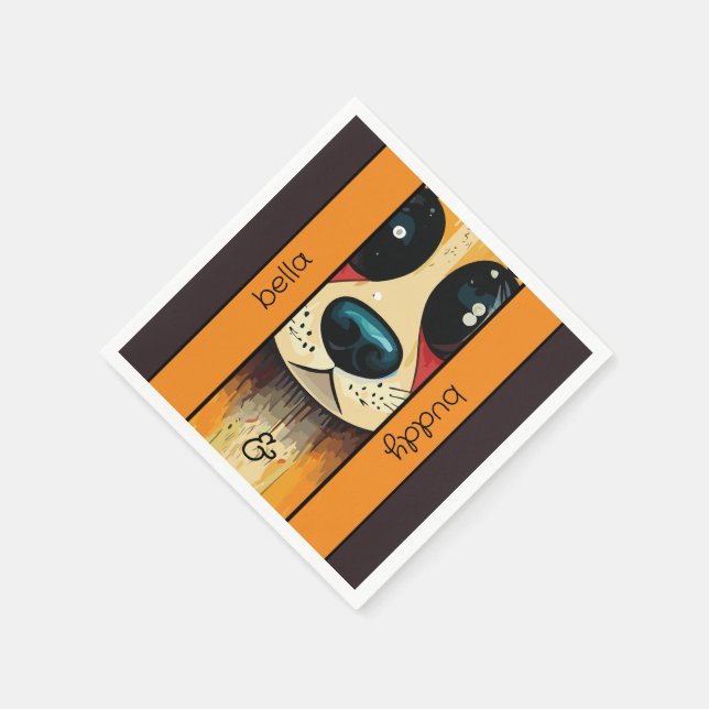 Serviette En Papier Nez de chien (Coin)