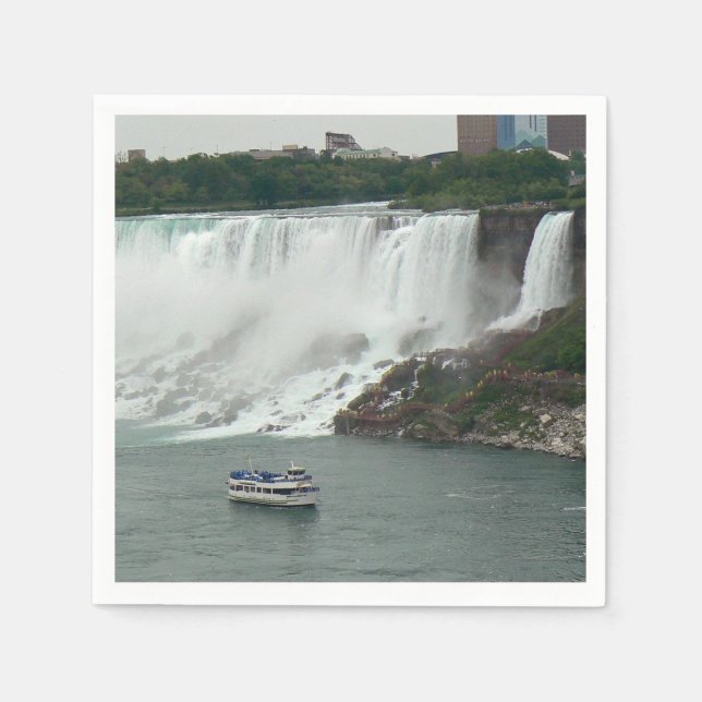 Serviette En Papier Niagara Falls sur le côté canadien (Devant)