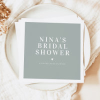 NINA Minimaliste Bohème Vert Sauge Baby Shower