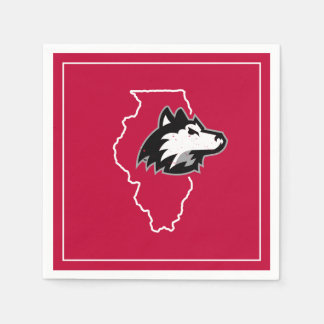 Serviette En Papier NIU Huskies State Love