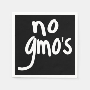 Serviette En Papier No OGM for Heathy Food Promotional Black