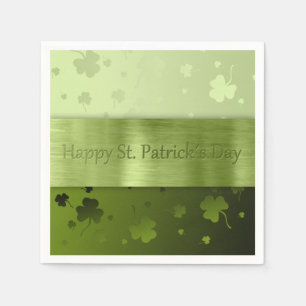Serviette En Papier Noble Saint Patrick's Day Shamrocks - Papier Napki