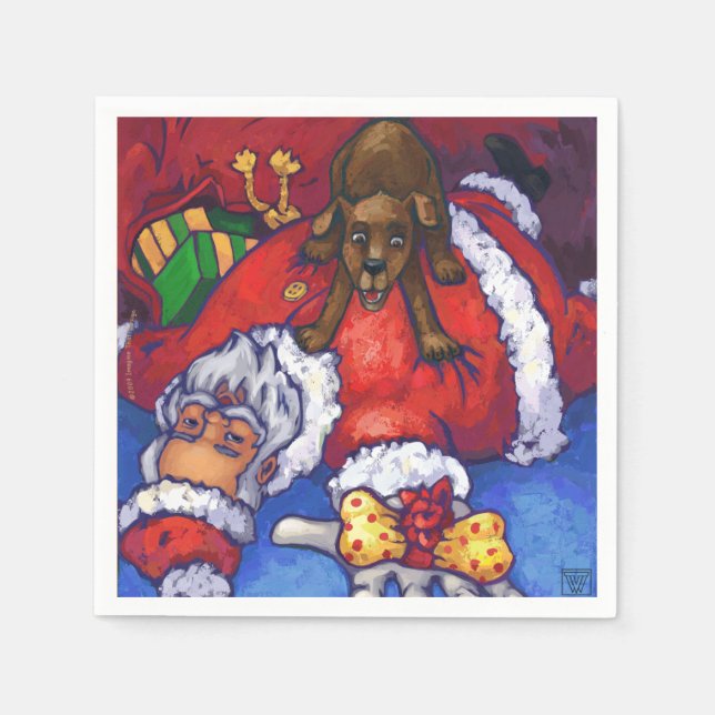 Serviette En Papier Noël (Devant)