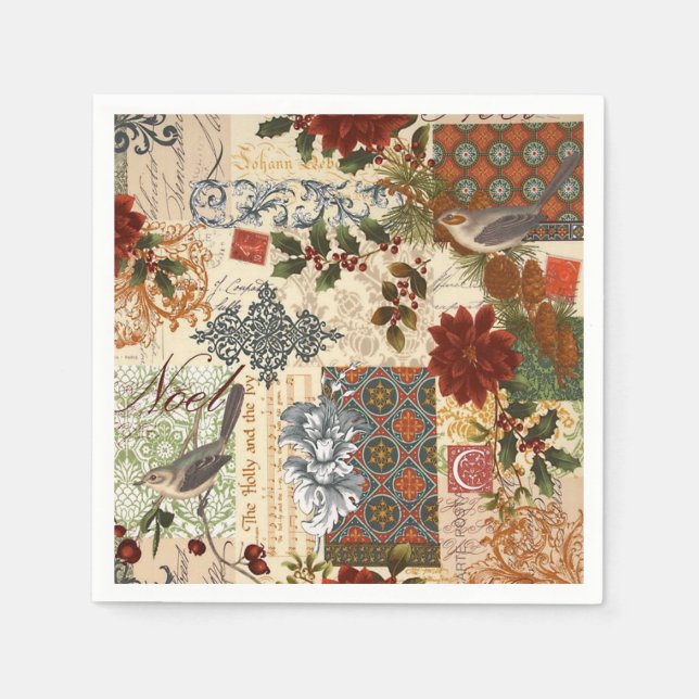 Serviette En Papier Noel (Devant)