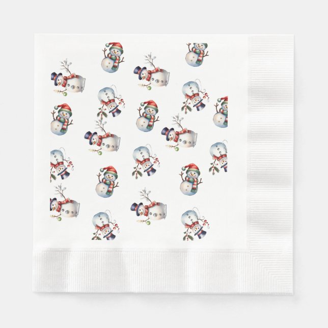 Serviette En Papier Noël (Devant)