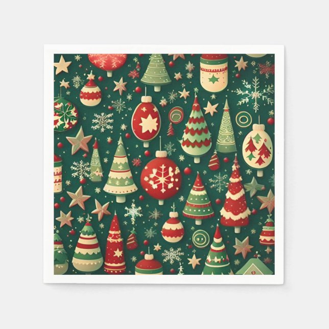 Serviette En Papier Noël (Devant)