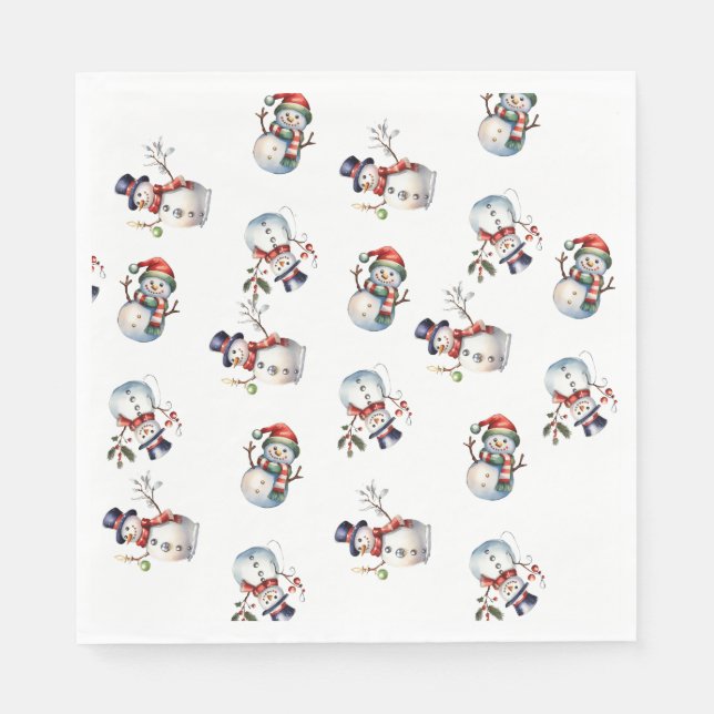 Serviette En Papier Noël (Devant)