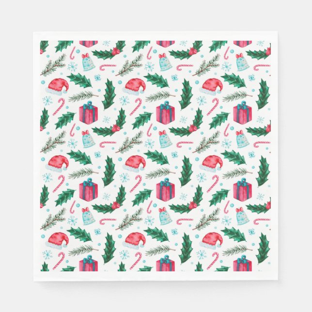 Serviette En Papier Noël (Devant)