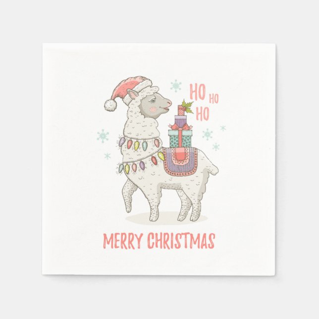 Serviette En Papier Noël (Devant)