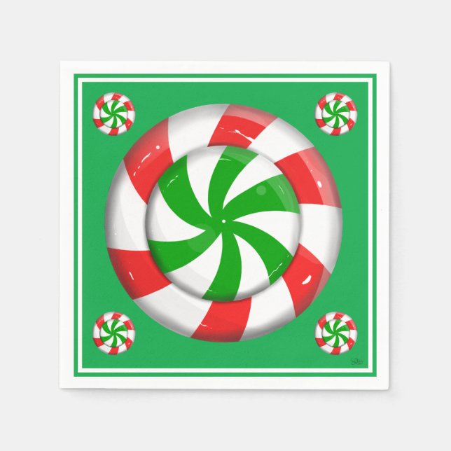 Serviette En Papier Noël (Devant)