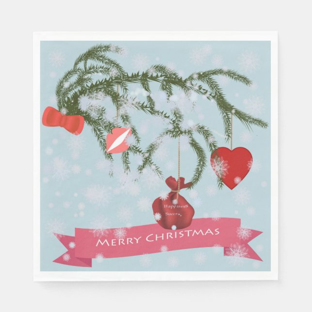 Serviette En Papier Noël (Devant)