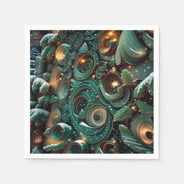 Serviette En Papier Noël (Devant)