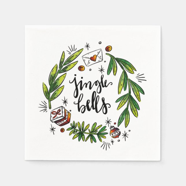 Serviette En Papier Noël (Devant)