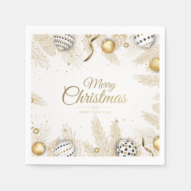 Serviette En Papier Noël (Devant)