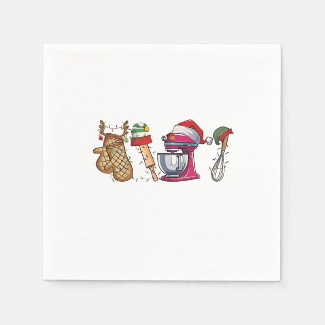Serviette En Papier Noël 2026,  (Devant)