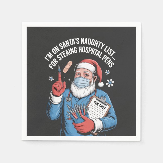 Serviette En Papier Noël 2026,  (Devant)