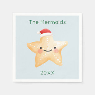 Serviette En Papier Noël à Starfish Père Noël