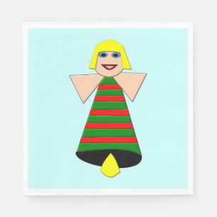 Serviette En Papier Noël Angel Bell Luncheon Napkins