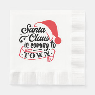 Serviette En Papier Noël approche