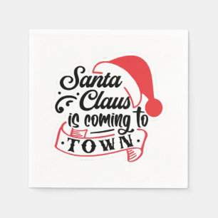 Serviette En Papier Noël approche