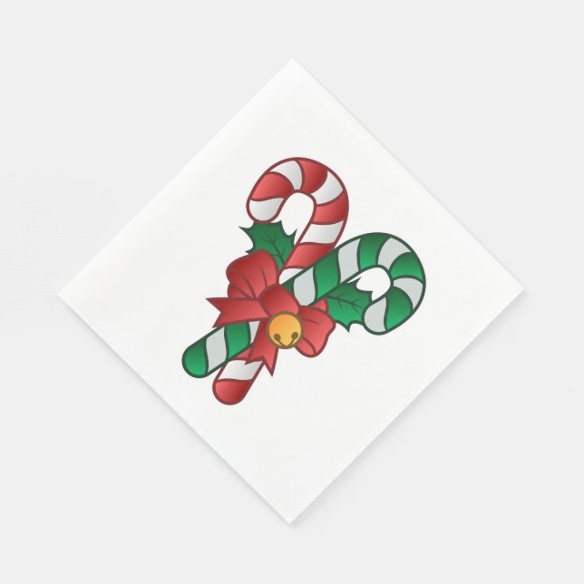 Serviette En Papier Noël Blanc standard déjeuner Napkin/Candy (Coin)
