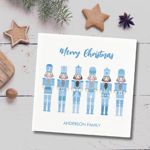SERVIETTE EN PAPIER NOËL BLEU NUTCRACKER