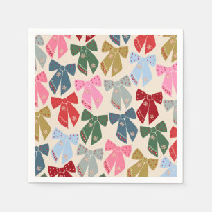 Serviette En Papier Noël Bows Coquette