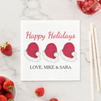 Noël Casquette du Père Noël Rouge Joyeuses fêtes