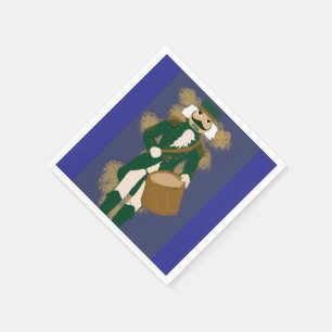 Serviette En Papier Noël Casse-Noisette Bleu Marine