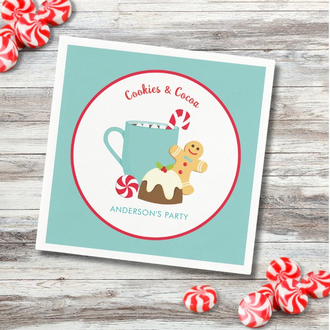 SERVIETTE EN PAPIER NOËL CUITS ET CACAO (Créateur téléchargé)